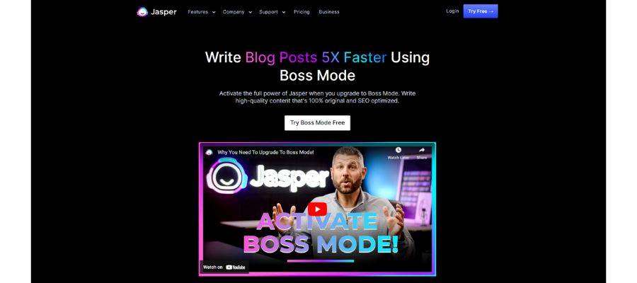 Jasper boss mode page