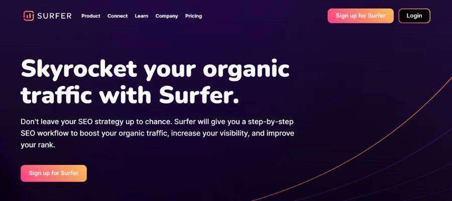 Surfer SEO digital tool